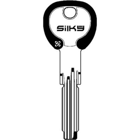 CHIAVE PUNZONATA CISA CS70DZ SILKY SILCA - OTTONE NICHELATO - 5 pezzi