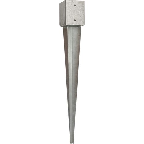 Wovar – Support pointu pour poteau 12x12 cm en acier galvanisé – Hauteur 90 cm – Ancrage solide pour bois dur – Lot de 1 pièce