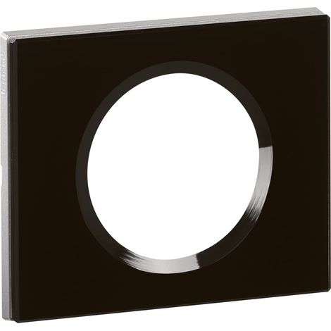 Céliane Abdeckplatte – 1-fach – Klavierlackglas – Modernes Design – Für Schalter und Steckdosen (1/4)