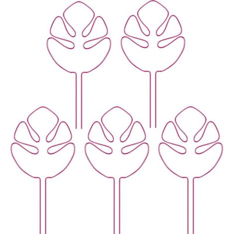 Lot de 5 supports pour tiges de plantes - Stabilisateurs et pinces de maintien, conception unique pour les plantes grimpantes, ensemble de pinces en bambou en forme de carapace de tortue, support idéa (1/5)