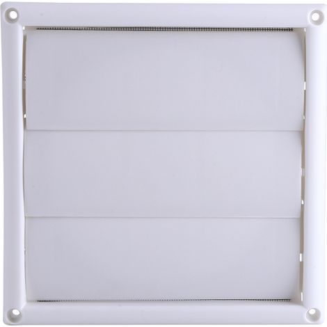 Couvercle de Grille de Ventilation en plastique, 1 pièce, 3 rabats, conduit mural, Grille de Ventilation avec filet, nouveau, 20x20cm (1/3)