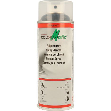 PEINTURE POUR JANTES NOIR BRILLANT 400ML COLORMATIC