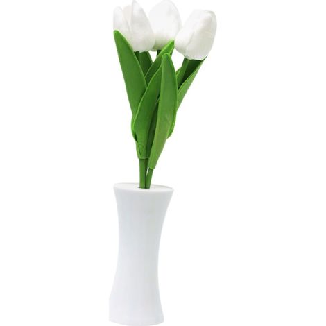 Petite Lampe de Table Tulipe avec Vase Décoratif, Veilleuse (1/5)