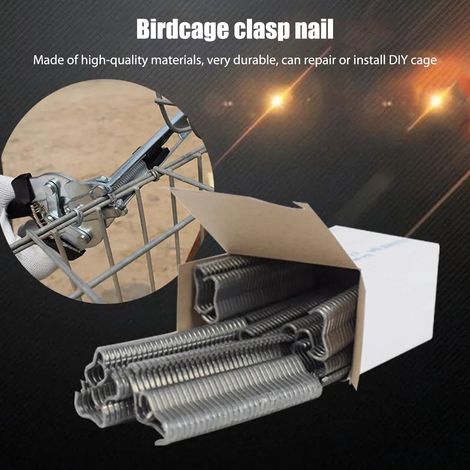 Pince À Anneaux Clous M - Acier Inoxydable - Pour Clôtures Filaires, Cages Pour Animaux, Réparation De Treillis - 1 Pièce + 600 Clous M (1/5)