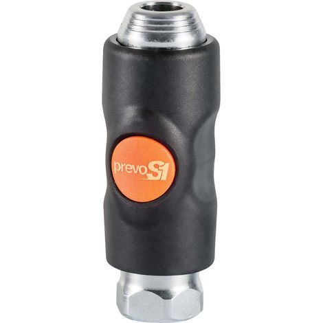 Raccord rapide de sécurité PREVOST, Filetage vers Femelle G 1/4 Femelle 1/4pouces British Standard 6 en Corps Composite ( Prix pour 1 )