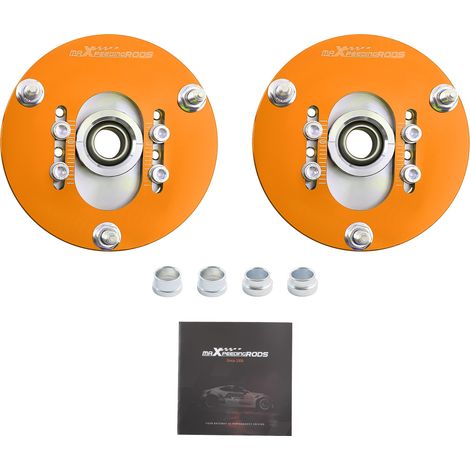 2pcs Top mount adjustable camber plates Front For BMW E46 98-05 318 320 323 325 (1/5)