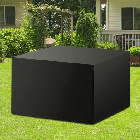 Supernic Furniture Covers Waterproof Rattan Cube Cover Outdoor Garden Furniture Rain Furniture Covers Waterproof, UV-Anti & Windproof Covers for Garden Furniture, Rattan Table and Chair