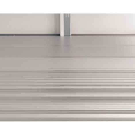 Hörmann Ecostar Aluminium Fußboden für "Euroline" und "Juno" Gerätehäuser mit Satteldach, silber, 214 x 118 cm