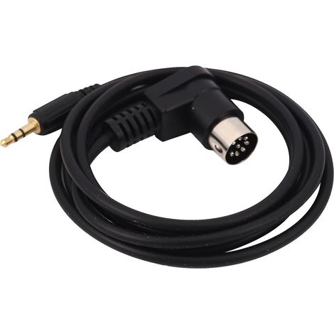 Adaptateur d'entrée Aux de voiture 3.5mm, câble Audio, Mini Jack Aux 8 broches (1/4)