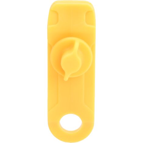 Mousqueton de sécurité pour tente, attache anti-vent pour auvent, serrure en nylon jaune résistante (1/5)