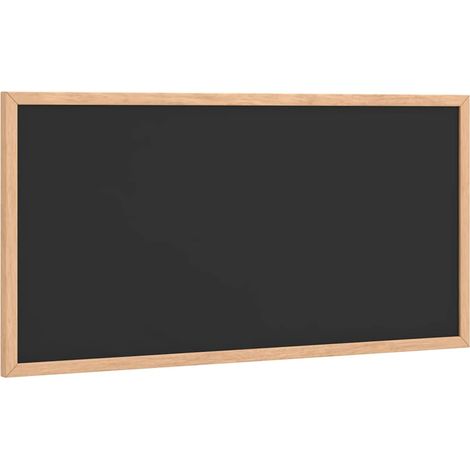 vidaXL Lavagna con cornice in legno massello di pino nera 60x30 cm (1/5)