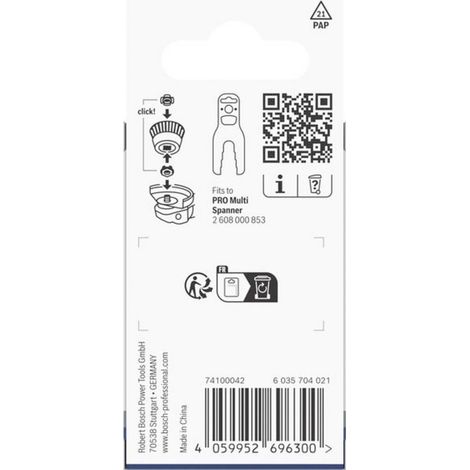 Adattatore per smerigliatrice Bosch x-lock m14 design due fori ultra sottile (1/2)