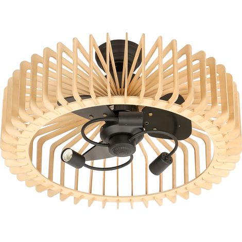 Ventilateur de plafond Lunava - Hélice Ø42cm – Cage MDF – 3pales – 3douillesE27 – MoteurDC (1/5)