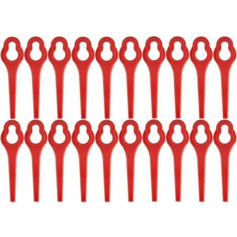 Packung mit 100 Ersatzklingen für den akkubetriebenen Freischneider GFART 18 – Kunststoffklinge für GFART Freischneider (1/5)