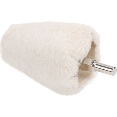 Disque de polissage conique en tissu blanc avec poignée, pour perceuse électrique, 55 mm (1/5)