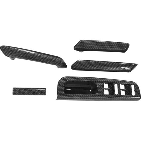 Cadre de panneau de levage de poignée de porte intérieure style fibre de carbone 3B0867172, accessoire intérieur automobile, convient aux modèles BMW B5 1998-2005. (1/5)