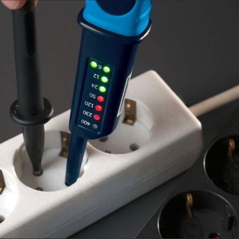 The 400V voltage tester with LED display test pen measured AC and DC voltage from 6 to 400V, including three-phase voltage measurement. (1/4)