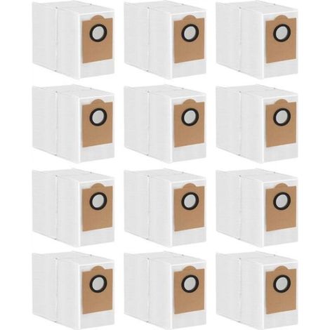 Lot de 12 sacs à poussière de rechange jetables pour aspirateur robot Lefant M2 PROM2 PlusOKP L3M3 et balai à franges (1/5)