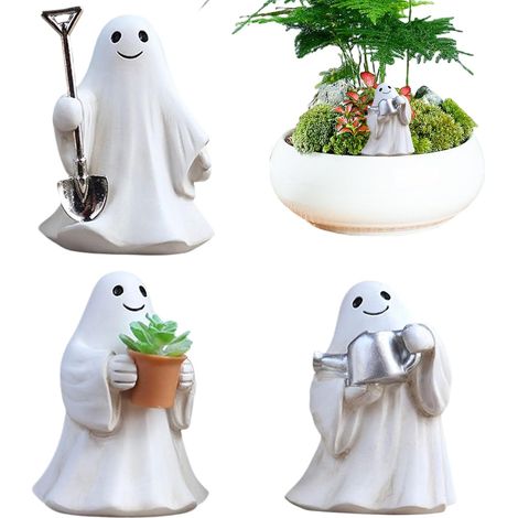Halloween Ghost Decor - Figurines Collectionnables de Fantômes Adorables - (1/5)