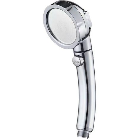 Cabezal de ducha de mano con interruptor de encendido/apagado/pausa barra de rociado de tres modos con botón de parada cabezal de ducha (1/4)