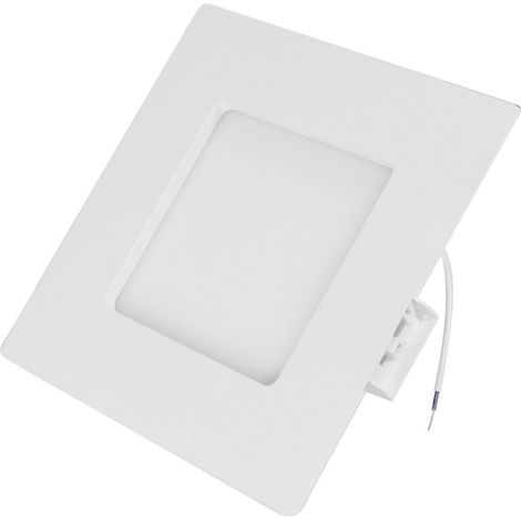 Panneau LED encastrable et saillie carré aluminium et plastique 9W (1/3)