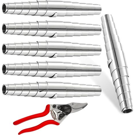 Paquet de 6 Ressorts de Remplacement en Acier Inoxydable pour Élagateurs, Ressorts Spiraux de 6 cm, Adaptation Universelle pour Élagateurs de Jardin, Cisaillements et Outils de Coupe (1/5)