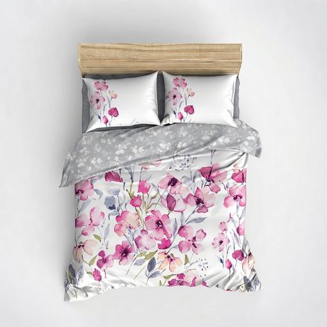 Parure Bettbezug Super King aus Ranforce-Baumwolle 260x220 Carla (1/4)