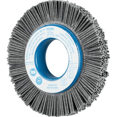 PFERD TOOLS COMPOSITE Rundbürste RBUP Ø 150x25x50,8 mm Bohrung SiC-Filament-Ø 1,14 mm Korn 80 stationär (1/4)