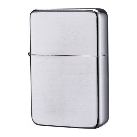 Briquet à essence argent satiné