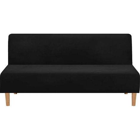 Ahlsen Einfarbiger, klappbarer Sofabezug für schwarzes Polyester-Sofabett zum Schutz von Möbeln im Innen- und Außenbereich (1/5)