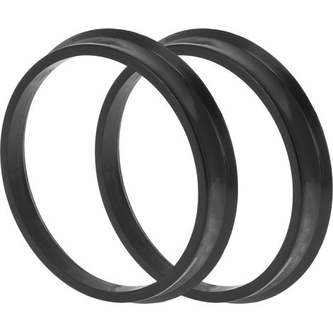 Shock Absorbing Wheel Hub Centring Rings Black  Black, Od 63.4 Mm, Id 57.1 Mm, Thickness 10 Mm, Polycarbonate, Direct Installation (1/5)