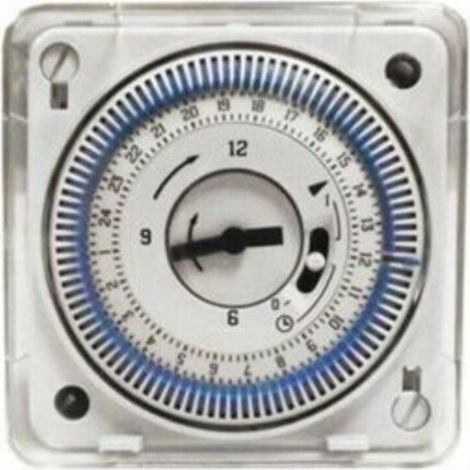 Horloge programmable encastrable pour équipements de piscine