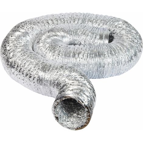 Flexibler Schutzschlauch, silberfarben, 100 mm x 10 m (1/4)