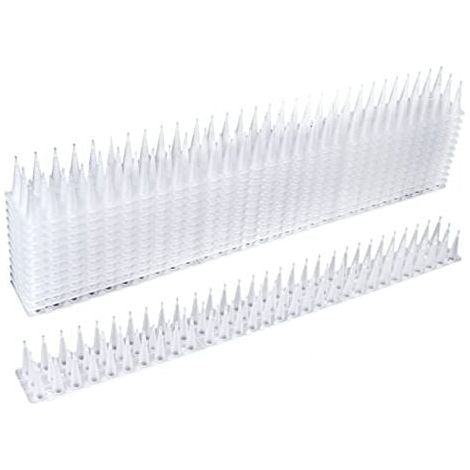 12 Pièces Pic Anti Pigeon, Anti Pigeons pour Balcon Kit, Repulsif Oiseaux Pigeon Pic Anti Chat, pour Moineaux Corneilles Chat, avec Bande Répulsive Anti Oiseaux (1/5)