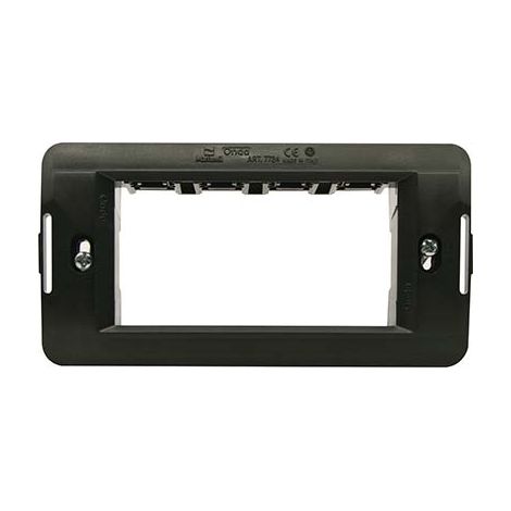 SUPPORTO FRUTTI ONDA MARLANVIL - PC NERO POSTI 4- 10 pezzi