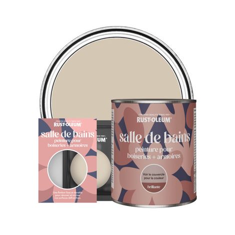 Peinture pour Boiseries & Armoires de Salle de Bains, Finition Brillante - Caramel (1/3)