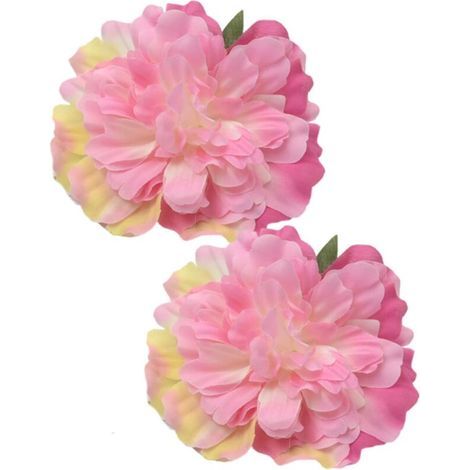 Embrasses de rideaux décoratives modernes – Lot de 2 avec fleurs artificielles réalistes, idéales pour maison et bureau (1/3)