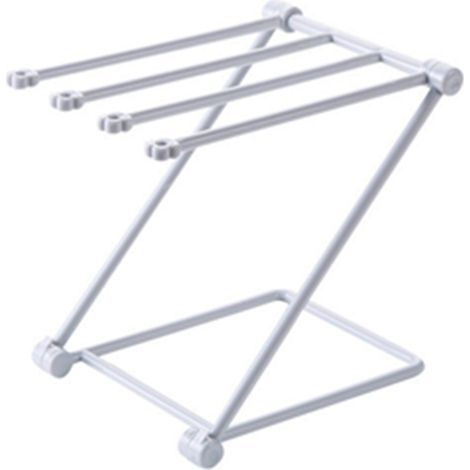 Porte-gant de toilette pliable, essuie-mains, support de rangement Vertical pour torchon de cuisine, gris (1/5)