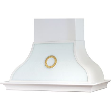Cappa aspirante HERMITAGE in acciaio inox e cornice in legno cm 120 (1/2)