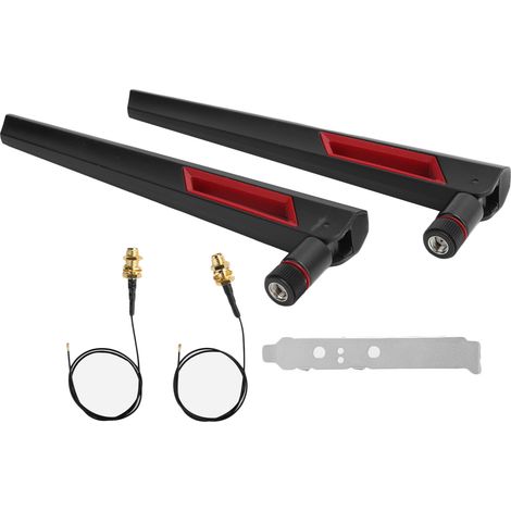 2 cavi da IPEX4 a SMA per estensione WiFi Bluetooth M.2 esterna, 2 antenne AC88.