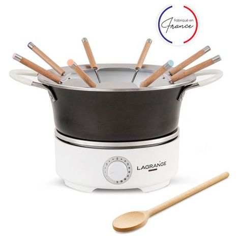 Fondue Lagrange Prestige 349402 900 W Noir et Blanc