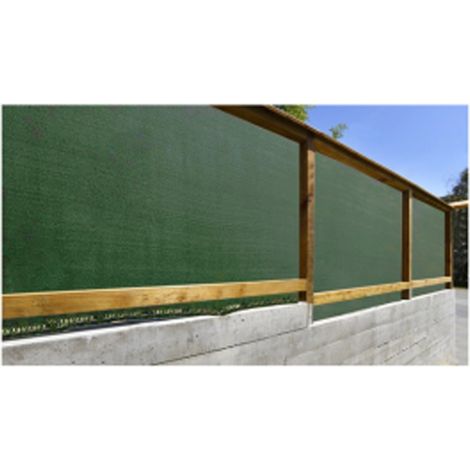 Malla ocultacion sombreo premium 1,5 x 5 m verde oscuro