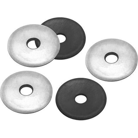 M8x32mm Rondelles d'Étanchéité Collées, 50 pièces Joint de Vis Soutenu Par Caoutchouc Néoprène Galvanisé pour Le Toit de Navires de Machines Industrielles à Domicile (1/5)