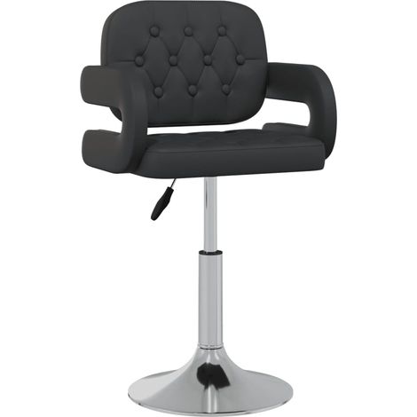 Maison Exclusive - Esszimmerstühle 4 Stk. Drehbar Schwarz Kunstle