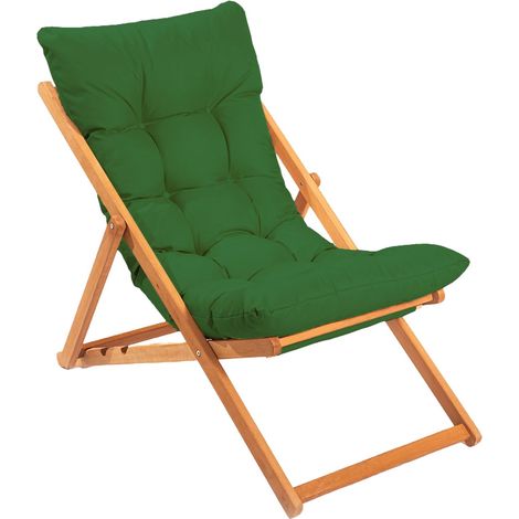 Chaise d'Extérieur Coghinas, Dossier Réglable, une Chaise, Marron (1/5)