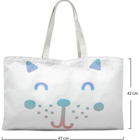 Sac shopping - Bonamaison - Coton - Grand 72 x 47 cm - Porté épaule (1/4)