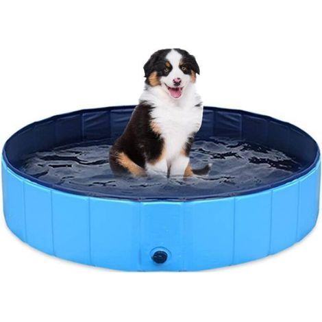 Faltbares, tragbares, rutschfestes PVC-Planschbecken für Hunde und Kinder, 100 x 30 cm (1/5)
