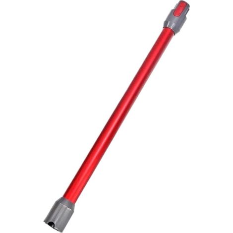 Compatible con aspiradoras inalámbricas Dyson V7, V8, V10, V11 y V15: Tubo de extensión de liberación rápida (pieza de repuesto para aspiradoras de mano inalámbricas) (tubo metálico) (varillas rojas) (1/4)