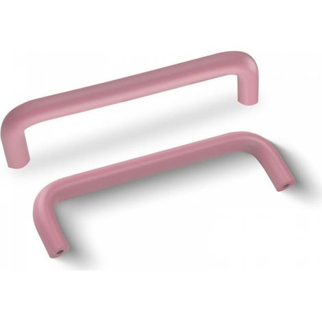 4 Pièces Poignée de Meuble en Aluminium 96mm Poignees de Portes pour Placards avec Vis Boutons Tiroir pour Armoire Cuisine,Rose (1/5)