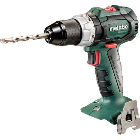 Metabo Taladro atornillador inalámbrico BS 18 LT BL (602325890) 18 V caja de cartón, voltaje de la batería: 18 V, par máximo suave: 34 Nm, par máximo de torsión duro: 75 Nm (1/4)